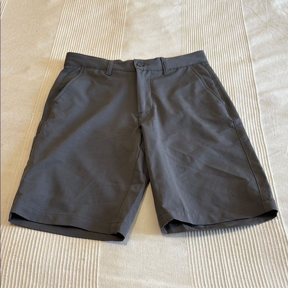 Sunice Gray Flat Front Golf Shorts Size 30